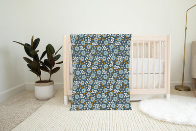 Sweet Snuggles Three Layer Bamboo Blanket - Moonlit Blooms