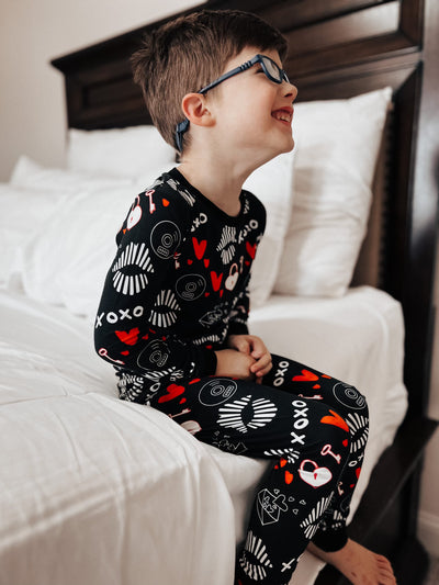 Heart on Lock Two Piece Pajama