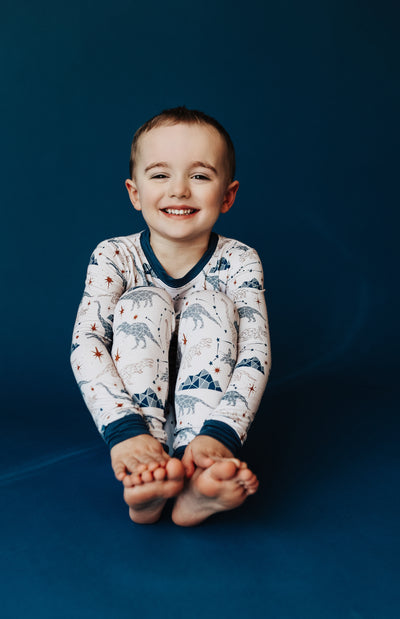 Dino-Gazing Two Piece Pajama